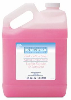 Boardwalk Mild Cleansing Pink Lotion Soap, Floral-Lavender, Liquid, 1 gal Bottle, 4/Case