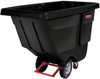 A Picture of product RCP-FG131400 Rubbermaid® Commercial Utility Duty Rotomolded Plastic Tilt Truck with 850 lb Capacity. 72.25 X 33.50 X 43.75 in. Black.