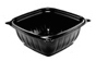 A Picture of product 969-725 PresentaBowls® Pro Square Polypropylene Bowls. 64 oz. Black. 63 bowls/sleeve, 4 sleeves/case.
