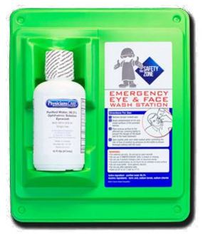 Single Bottle Eye Wash Station with Wall Mount. 16 oz.