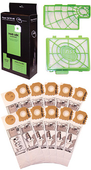 100-Hour HEPA Filtration Kit for Pacer UE Upright Vacuums. Motor filter, HEPA filter, 10 bags.