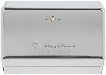 Georgia-Pacific Chrome Multifold Space Saver Towel Dispenser. 11.630 X 4.25 X 8.50 in. Chrome. 10/Case.