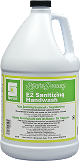 Lite'n Foamy® E2 Hand Wash & Sanitizer.  1 Gallon.
