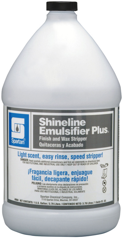 Spartan Chemical Company 008404 Shineline Emulsifier Plus®. Finish and Wax  Stripper. 1 Gallon.
