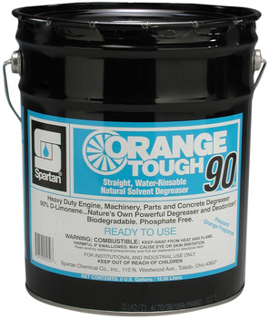 Orange Tough® 90.  D-Limonene Spot Cleaner and Degreaser.  5 Gallon Pail.