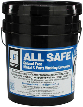 All Safe®.  Solvent Free Metal and Parts Washing Compound.  5 Gallon Pail.