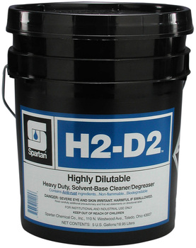 H2-D2.  Highly Dilutable, Heavy Duty Cleaner / Degreaser.  5 Gallon Pail.