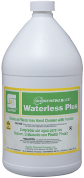 BioRenewables® Waterless Plus.  Waterless Hand Cleaner with Pumice.  1 Gallon.
