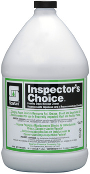 Inspector's Choice®.  Clinging, Foaming Grease Release Cleaner.  1 Gallon.