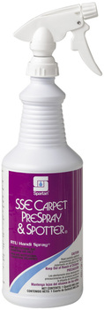 SSE Carpet Prespray & Spotter®.  Hydrogen Peroxide Based Carpet Spotting Solution.  Includes 3 trigger sprayers.  1 Quart.