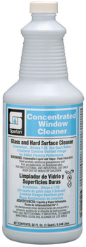 Concentrated Window Cleaner.  Glass and Hard Surface Cleaner.  1 Quart, 12 Quarts/Case