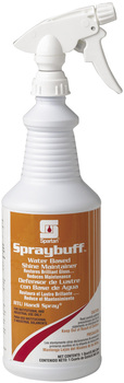 Spraybuff.  Water Based Floor Shine Maintainer.  Includes 3 trigger sprayers.  1 Quart.