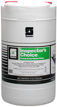 Inspector's Choice®.  Clinging, Foaming Grease Release Cleaner.  15 Gallon Drum.
