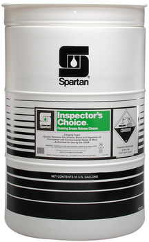 Inspector's Choice®.  Clinging, Foaming Grease Release Cleaner.  55 Gallon Drum.