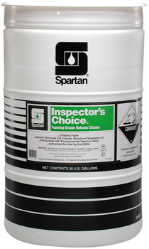 Inspector's Choice®.  Clinging, Foaming Grease Release Cleaner.  30 Gallon Drum.