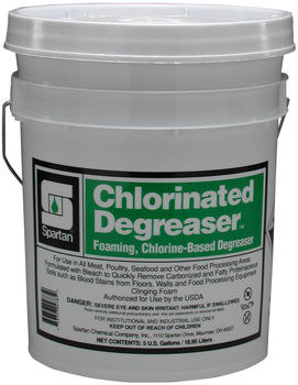 Chlorinated Degreaser.  Foaming, Chlorine-Based Degreaser with Bleach.  5 Gallon Pail.