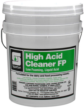 High Acid Cleaner FP.  Low Foaming Food Processing Cleaner.  5 Gallon Pail.
