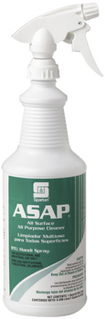 ASAP®.  All Surface/All-Purpose Cleaner. Ready to Use.  Includes 3 trigger sprayers.  1 Quart, 12/Case
