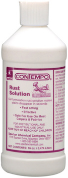 Contempo® Carpet Care.  Rust Solution.  16 oz. Bottle.