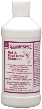 Contempo® Carpet Care.  Pet & Foul Odor Solution.  16 oz. Bottle.