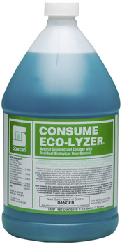 Consume Eco-Lyzer®.  Neutral Disinfectant Cleaner with Residual Biological Odor Control.  1 Gallon.