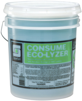 Consume Eco-Lyzer®.  Neutral Disinfectant Cleaner with Residual Biological Odor Control.  5 Gallon Pail.