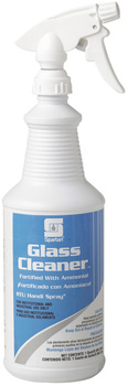 Glass Cleaner.  Includes 3 trigger sprayers.  1 Quart, 12/Case