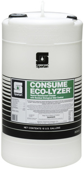 Consume Eco-Lyzer®.  Neutral Disinfectant Cleaner with Residual Biological Odor Control.  15 Gallon Drum.