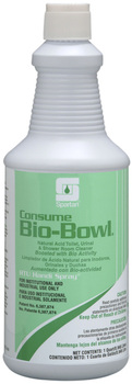 Consume® Bio-Bowl.  Natural Acid Bathroom Cleaner.  1 Quart.