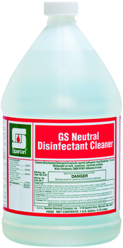 Green Solutions® Neutral Disinfectant Cleaner.  1 Gallon Bottle, 4 Gallons/Case.