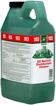 Clean on the Go® Green Solutions® Neutral Disinfectant Cleaner #103.  2 Liters.