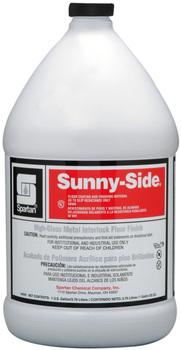 Sunny-Side®.  18% solids.  High-gloss metal interlock floor finish for "the brightest shine this side of the sun."  1 Gallon.