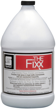 The Fixx.  Premium 25% high solids floor finish that contains patented optically enhanced polymer technology to create depth of gloss and clarity.  1 Gallon.