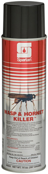 Wasp & Hornet Killer™.  Solvent based formula kills on contact from over 20 ft. away. Keeps bugs away for up to 4 weeks. EPA Reg. #706-109-5741.  20 oz. Can, Net 14 oz.