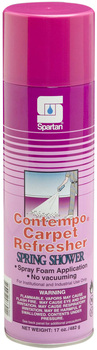 Contempo® Carpet Refresher.  Refreshens carpets easy and quickly. Effective on smoke, pet, and trapped stale odors.  20 oz. Can, Net 17 oz.