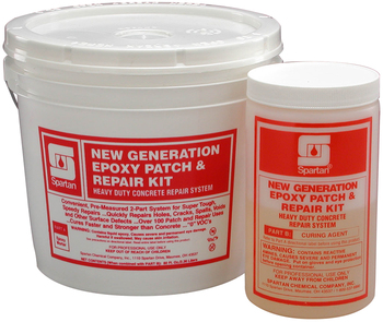 New Generation Epoxy Patch & Repair Kit.  Heavy-Duty Concrete Repair System. Part A Epoxy Mortar Part B Curing Agent 80 fl. oz. 144 cubic inches  .