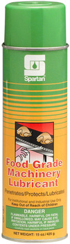 Food Grade Machinery Lubricant.  Lubricates food processing equipment and machinery.  20 oz. Can, Net 15 oz.