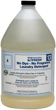 Clothesline Fresh™ #13 No Dye-No Fragrance Laundry Detergent.  1 Gallon.