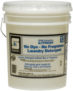 Clothesline Fresh™ #13 No Dye-No Fragrance Laundry Detergent.  5 Gallons.