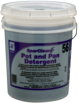 SparClean™ Pot and Pan Detergent.  For manual washing of excessively soiled kitchen items.  5 Gallons.