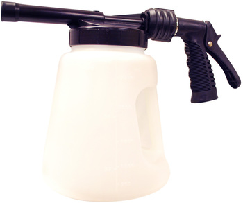 Spartan Foam Gun Model #481.  Includes preset metering tips for diluting 2 oz. to 12 oz. (1:110 to 1:256).