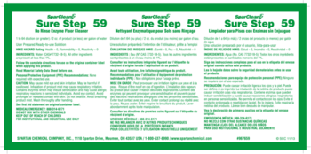 Secondary Label for SparClean SureStep