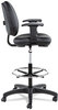 A Picture of product ALE-IN4616 Alera® Interval Series Swivel Task Stool Supports Up to 275 lb, 23.93" 34.53" Seat Height, Black Faux Leather