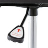 A Picture of product ALE-IN4616 Alera® Interval Series Swivel Task Stool Supports Up to 275 lb, 23.93" 34.53" Seat Height, Black Faux Leather