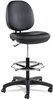 A Picture of product ALE-IN4616 Alera® Interval Series Swivel Task Stool Supports Up to 275 lb, 23.93" 34.53" Seat Height, Black Faux Leather