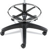 A Picture of product ALE-IN4616 Alera® Interval Series Swivel Task Stool Supports Up to 275 lb, 23.93" 34.53" Seat Height, Black Faux Leather