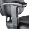 A Picture of product ALE-IN4616 Alera® Interval Series Swivel Task Stool Supports Up to 275 lb, 23.93" 34.53" Seat Height, Black Faux Leather