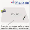 A Picture of product AOP-60640MS Artistic® KrystalView™ Desk Pad with Microban® Protection,  Matte Finish, 36 x 20, Clear