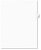 A Picture of product AVE-01408 Avery® Preprinted Legal Exhibit Index Tab Dividers with Black and White Tabs,  1-Tab, Title H, Ltr, White, 25/PK