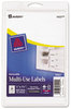 A Picture of product AVE-05422 Avery® Removable Multi-Use Labels Inkjet/Laser Printers, 0.5 x 1.75, White, 20/Sheet, 42 Sheets/Pack, (5422)